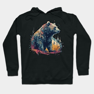 Abstract bear Hoodie